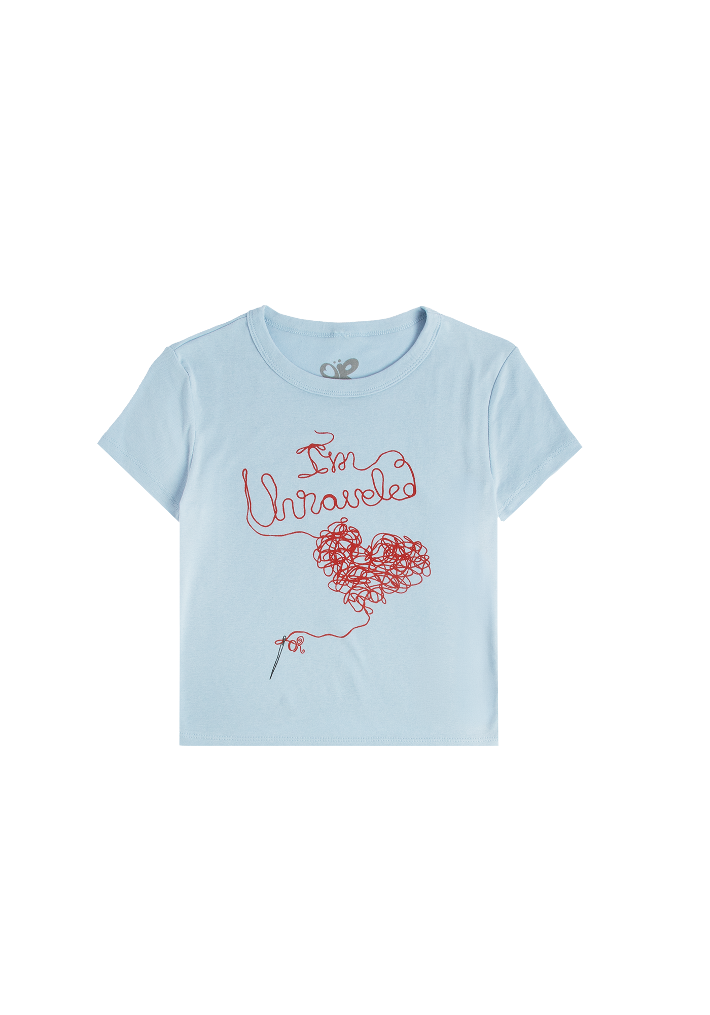 i'm unraveled women's baby tee