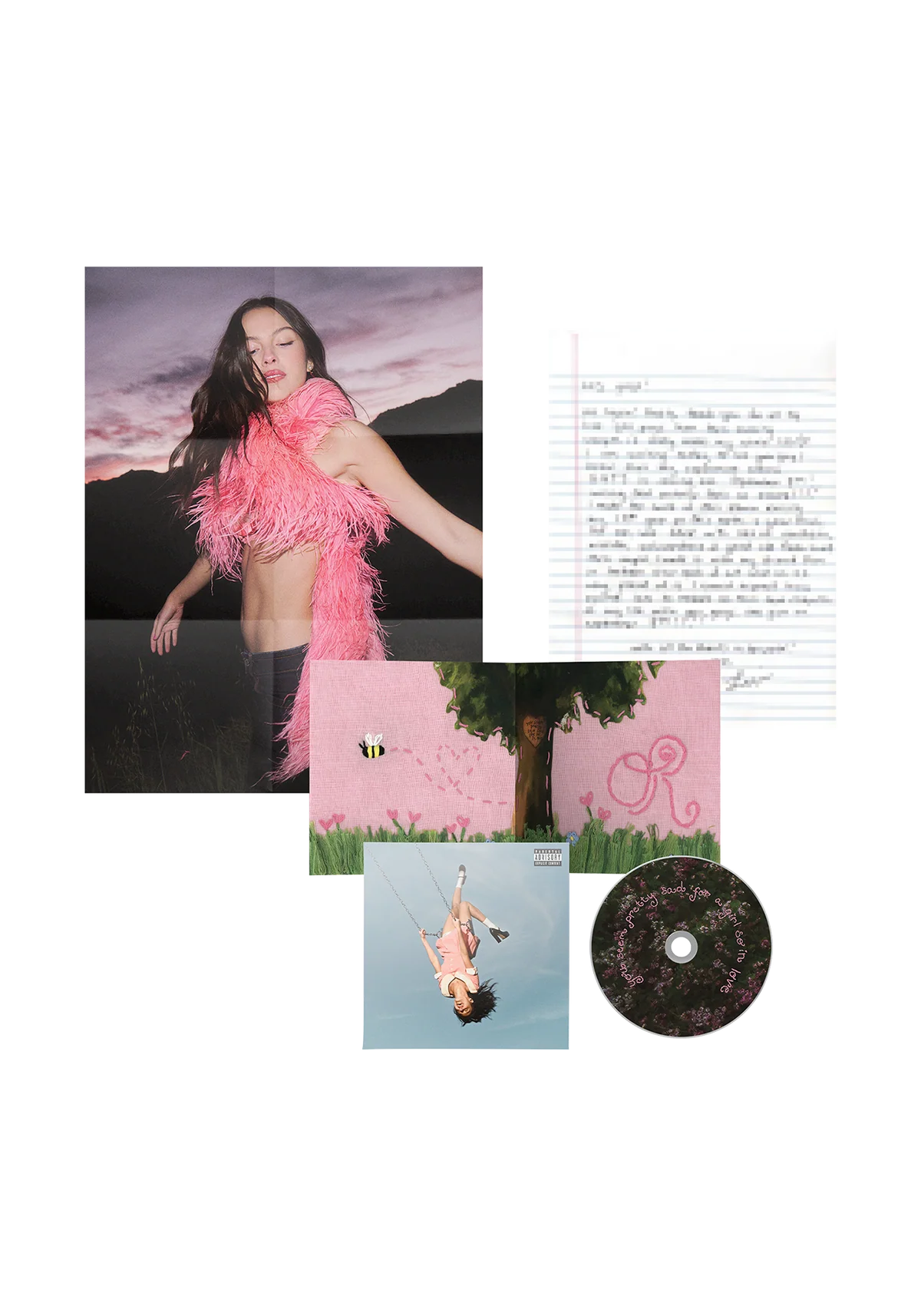 you seem pretty sad for a girl so in love - exclusive cd with letter to FR fans