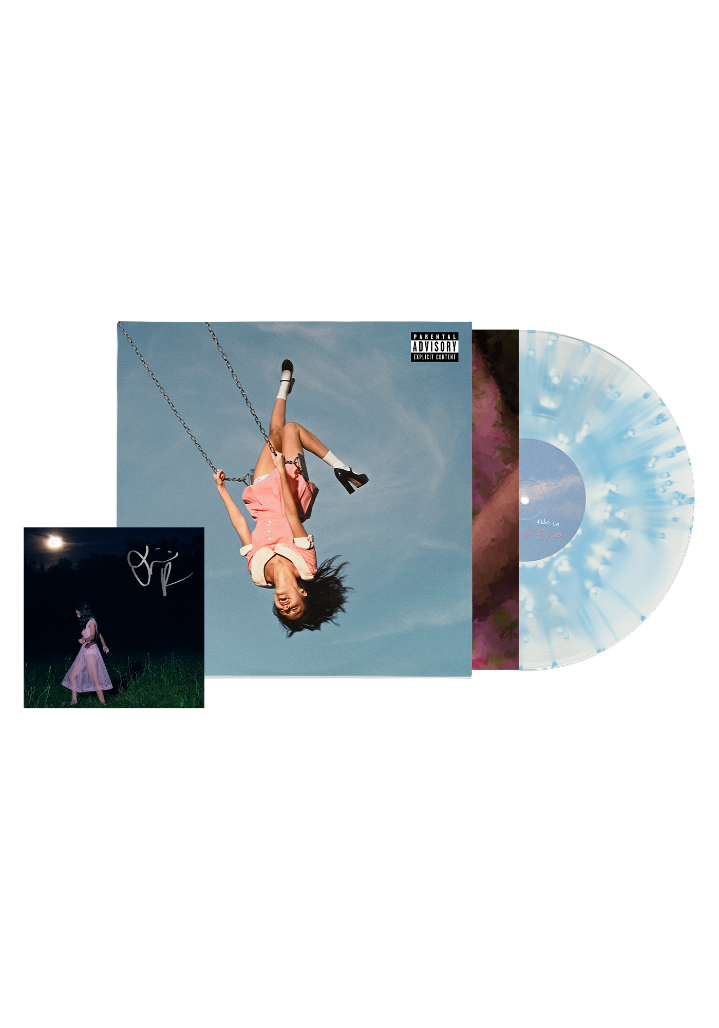 you seem pretty sad for a girl so in love - exclusive 'static lover' pop-up vinyle bleu + carte dédicacée